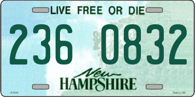 NH license plate 2360832