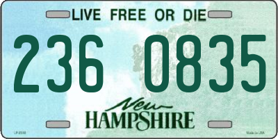 NH license plate 2360835