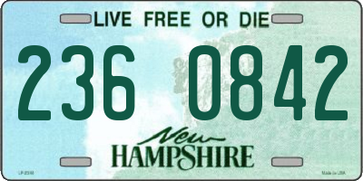NH license plate 2360842