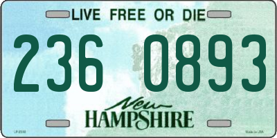 NH license plate 2360893