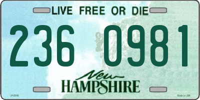 NH license plate 2360981