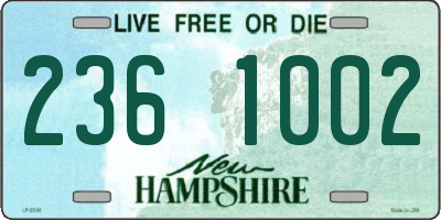 NH license plate 2361002