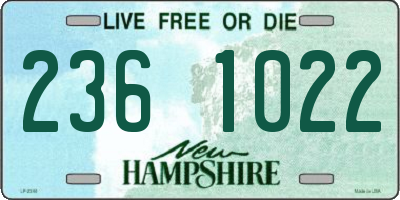 NH license plate 2361022