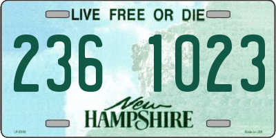 NH license plate 2361023