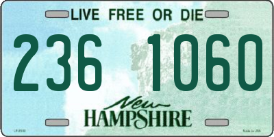 NH license plate 2361060