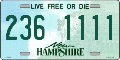 NH license plate 2361111
