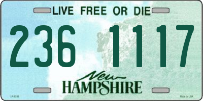 NH license plate 2361117