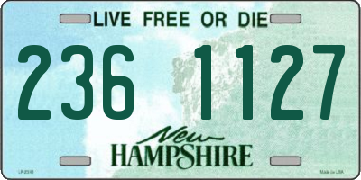 NH license plate 2361127