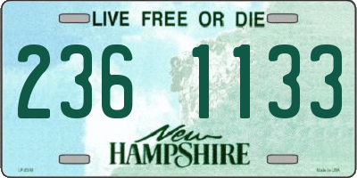 NH license plate 2361133