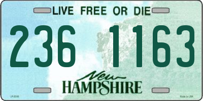 NH license plate 2361163