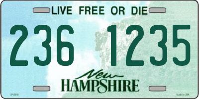 NH license plate 2361235