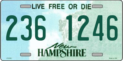 NH license plate 2361246