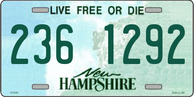 NH license plate 2361292