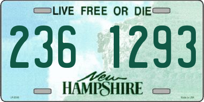 NH license plate 2361293