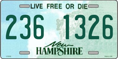 NH license plate 2361326