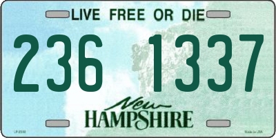 NH license plate 2361337