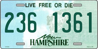 NH license plate 2361361