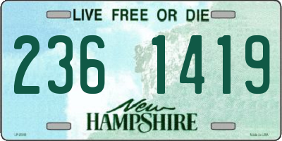 NH license plate 2361419