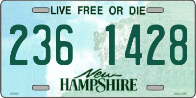 NH license plate 2361428