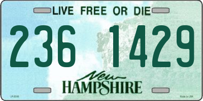 NH license plate 2361429