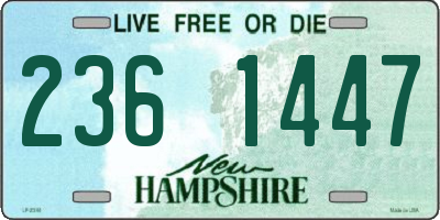 NH license plate 2361447