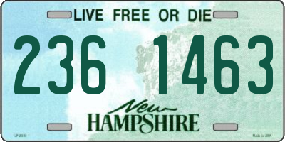NH license plate 2361463