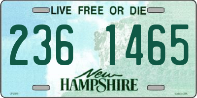 NH license plate 2361465