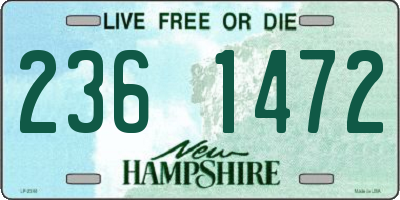 NH license plate 2361472