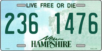 NH license plate 2361476