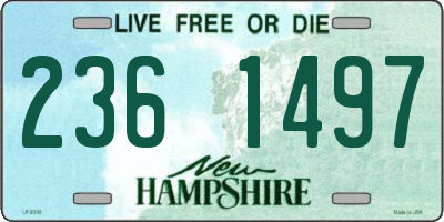 NH license plate 2361497