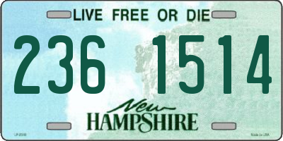 NH license plate 2361514