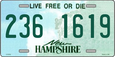 NH license plate 2361619