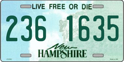 NH license plate 2361635