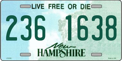 NH license plate 2361638