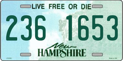 NH license plate 2361653