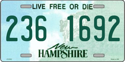 NH license plate 2361692