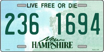 NH license plate 2361694