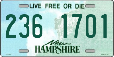NH license plate 2361701