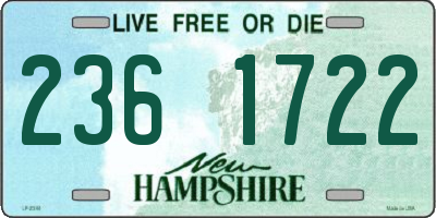 NH license plate 2361722