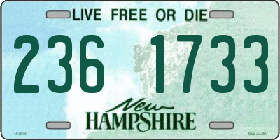 NH license plate 2361733