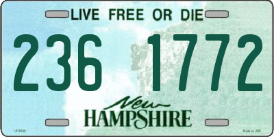 NH license plate 2361772