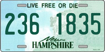 NH license plate 2361835