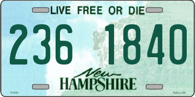 NH license plate 2361840
