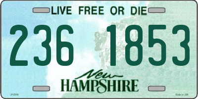 NH license plate 2361853