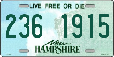 NH license plate 2361915
