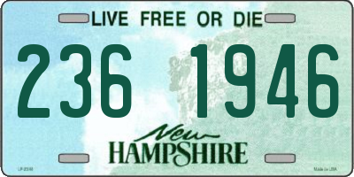 NH license plate 2361946