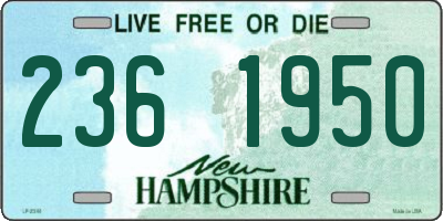 NH license plate 2361950