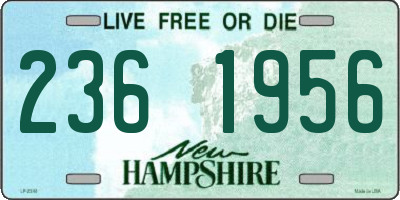 NH license plate 2361956