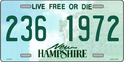 NH license plate 2361972