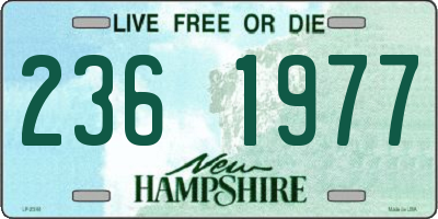NH license plate 2361977